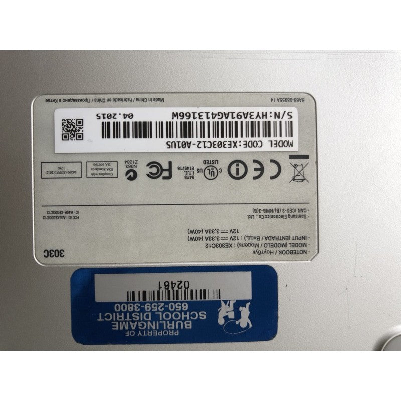 [Refurbished] Samsung Chromebook XE303C12-A01US, Exynos 5 Dual Processor, 2GB RAM, 16GB eMMC SSD ChromeOS