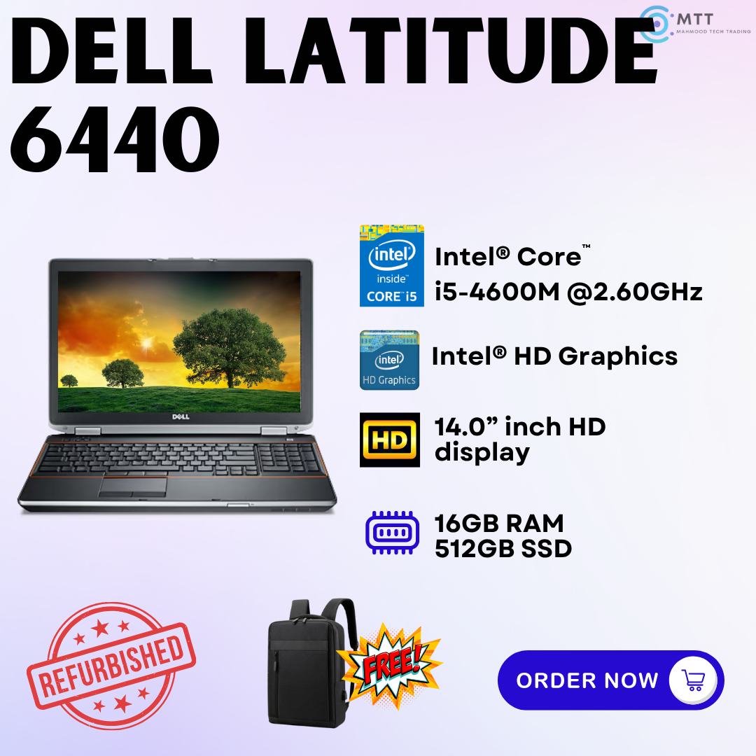 [Refurbished] Dell Latitude 5550, 6410, 6440 16GB RAM 512GB SSD Student Budget Laptop