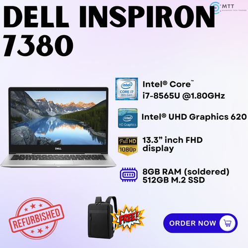 [Refurbished] Dell Inspiron 7368, 7380, 7558 (2 in 1) 16GB DDR4 RAM 512GB M.2 NVMe Laptop