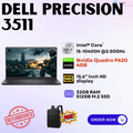 [Refurbished] Dell Precision 3511, 3541 Nvidia Quadro P620 4GB DDR5 Gaming Laptop