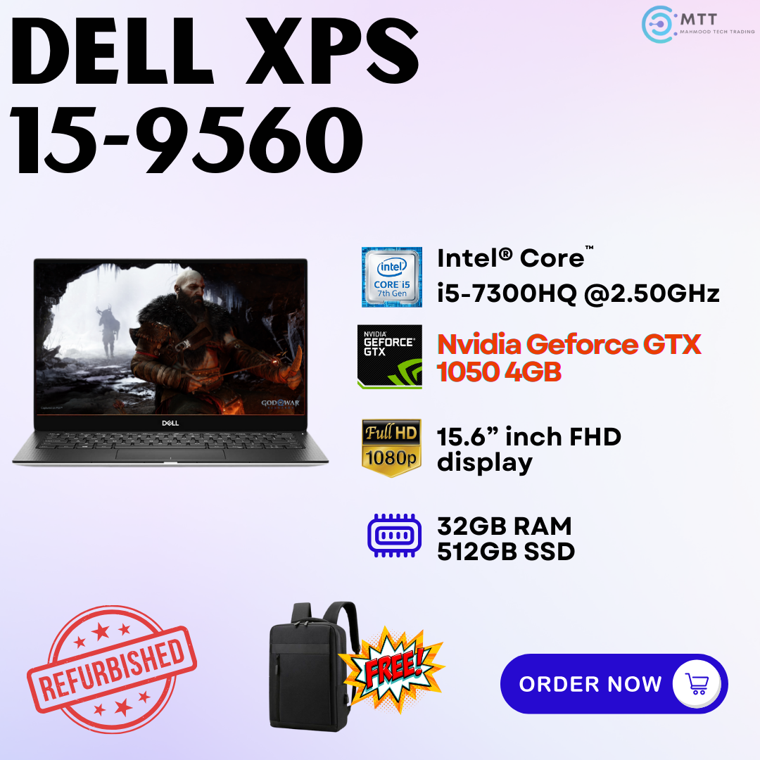 [Refurbished] Dell XPS 13-9360 i7 7th Touchscreen, 15-9570, 15-9560 i7 8th Nvidia 16GB DDR4 RAM 512GB M.2 SSD
