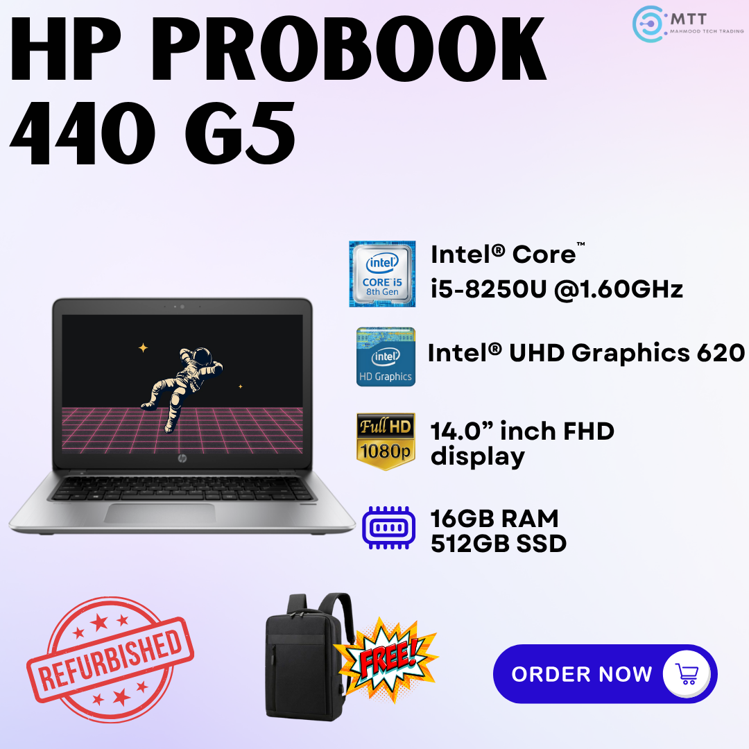 [Refurbished] HP Probook 440 G4/G5/G6, 430 G5 Intel Core i5 Nvidia GeForce 930MX 16GB DDR4 RAM 512 M.2 NVMe SSD Gaming Laptop