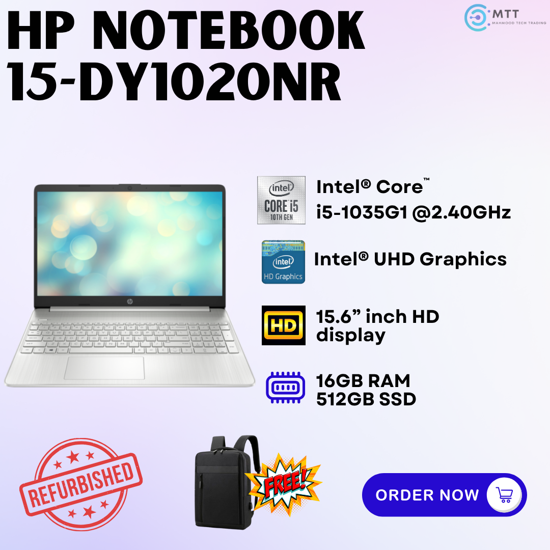 [Refurbished] HP Pavilion 14-BF105TX Nvidia, 14-DW0013DX, Notebook 15-DY1020NR, 17-4062CL Intel Core i5 16GB DDR4 RAM 512GB M.2 NVMe SSD Laptop