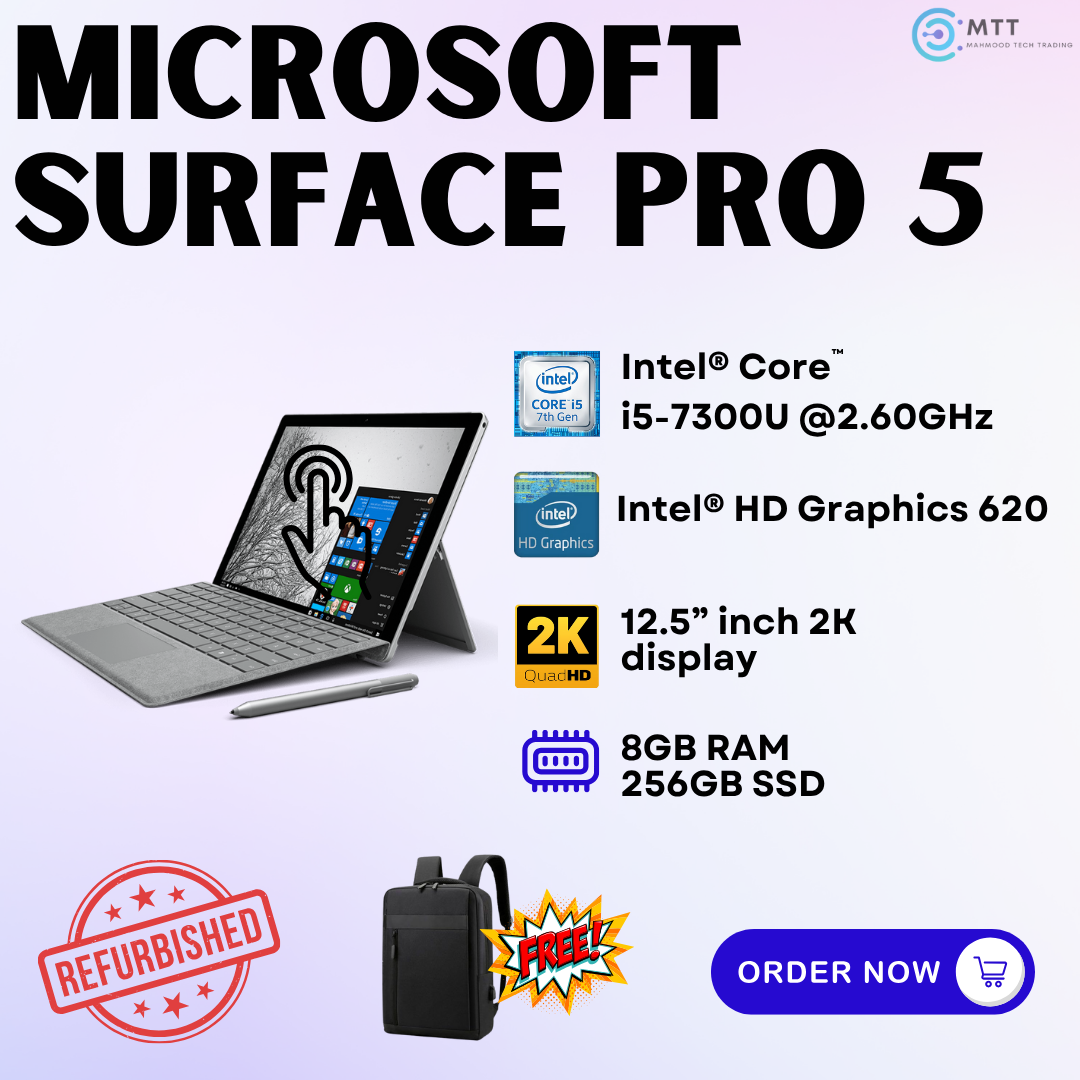 [Refurbished] Microsoft Surface Pro 5/4/3 Dual Camera Intel Core i5/i7 8GB RAM 256GB SSD