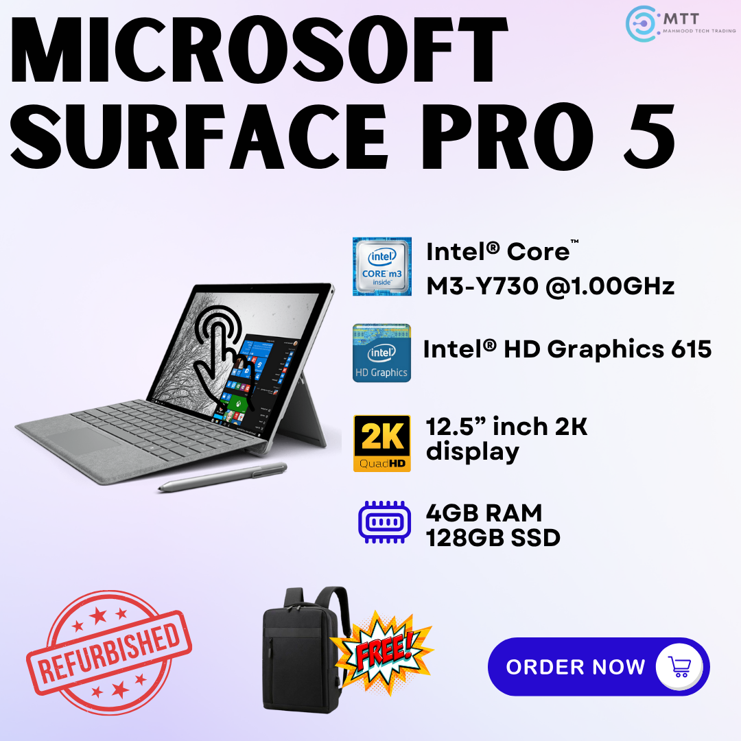[Refurbished] Microsoft Surface Pro 5/4/3 Dual Camera Intel Core i5/i7 8GB RAM 256GB SSD